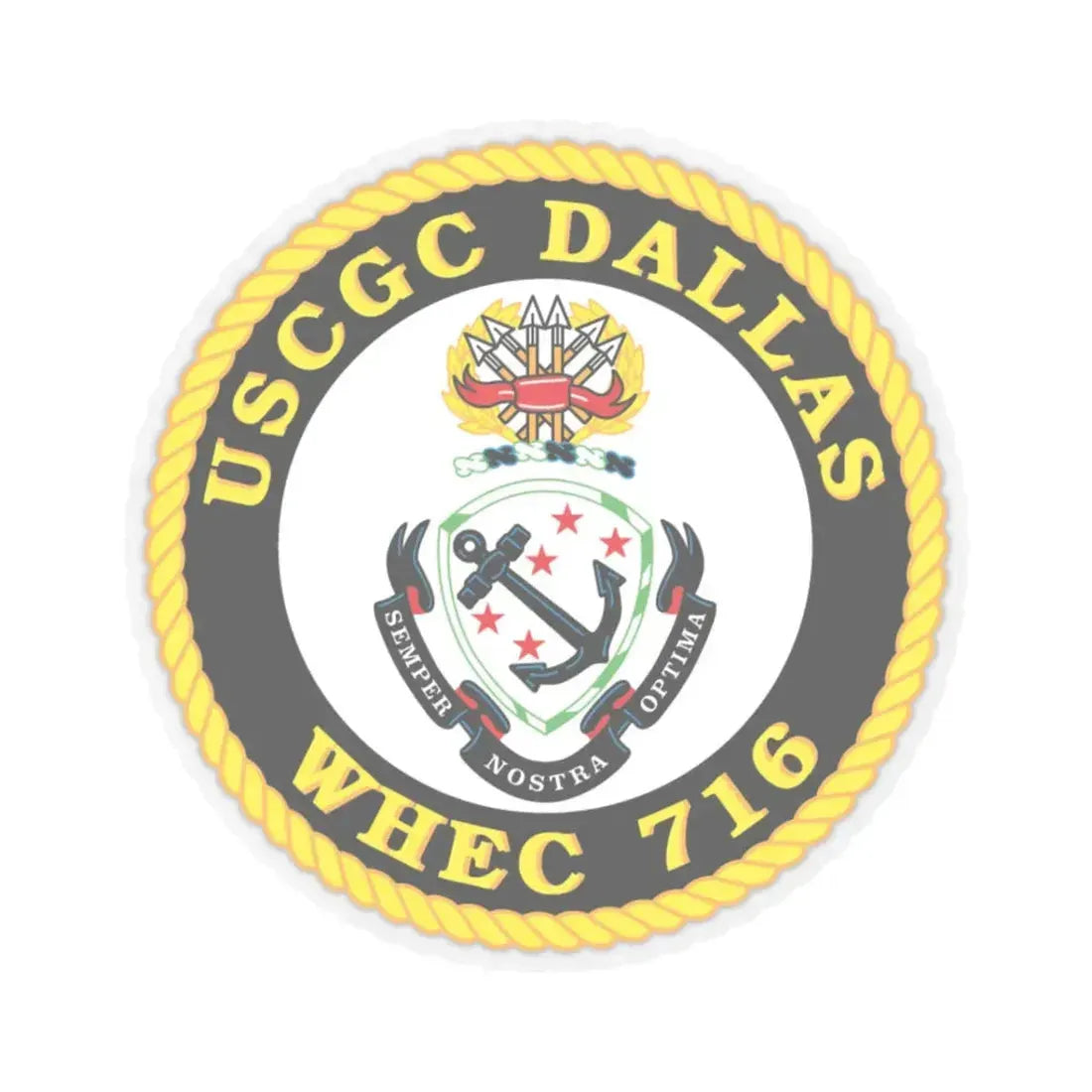 USCGC Dallas WHEC 716 (U.S. Coast Guard) STICKER Vinyl Kiss-Cut Decal - The Sticker Space