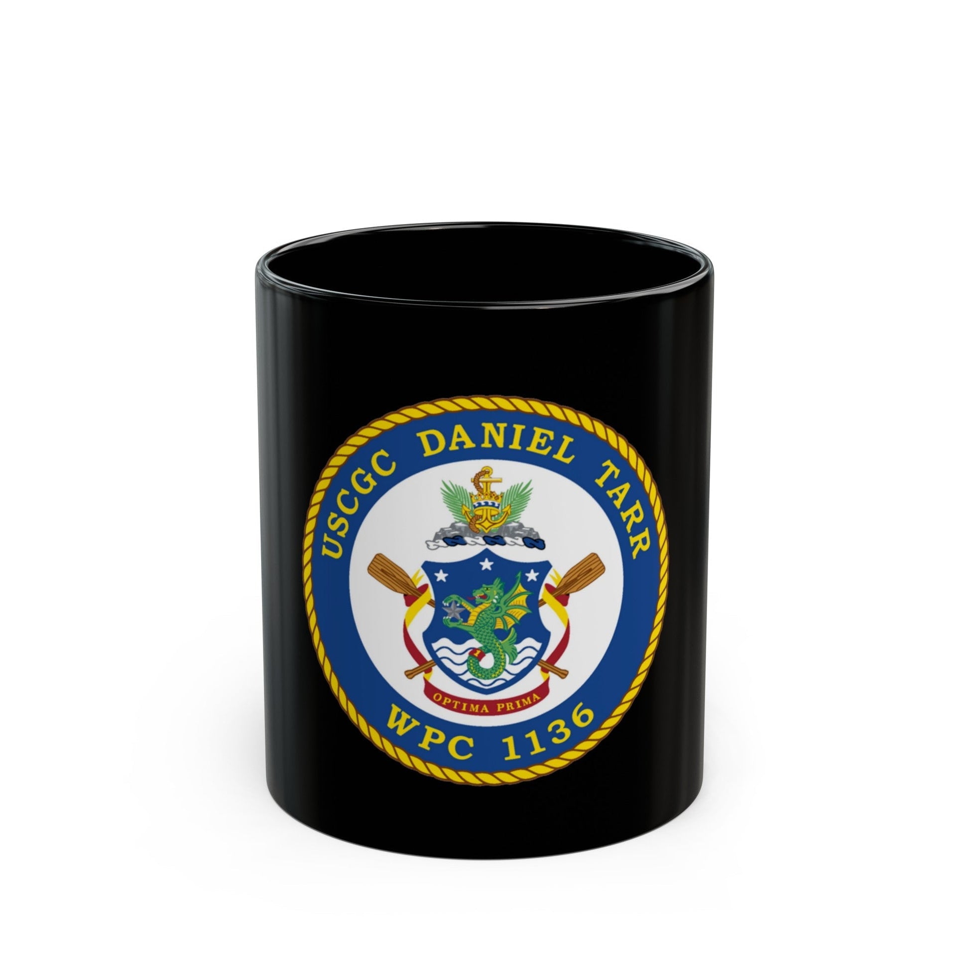 USCGC Daniel Tarr WPC 1136 (U.S. Coast Guard) Black Coffee Mug-11oz-The Sticker Space