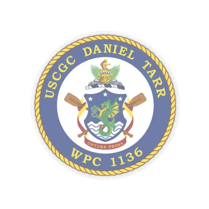 USCGC Daniel Tarr WPC 1136 (U.S. Coast Guard) STICKER Vinyl Kiss-Cut Decal 2 Inch Transparent - The Sticker Space