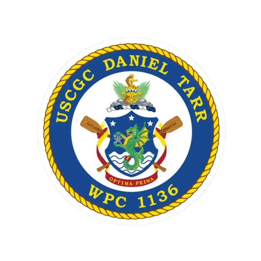 USCGC Daniel Tarr WPC 1136 (U.S. Coast Guard) STICKER Vinyl Kiss-Cut Decal 2 Inch White - The Sticker Space