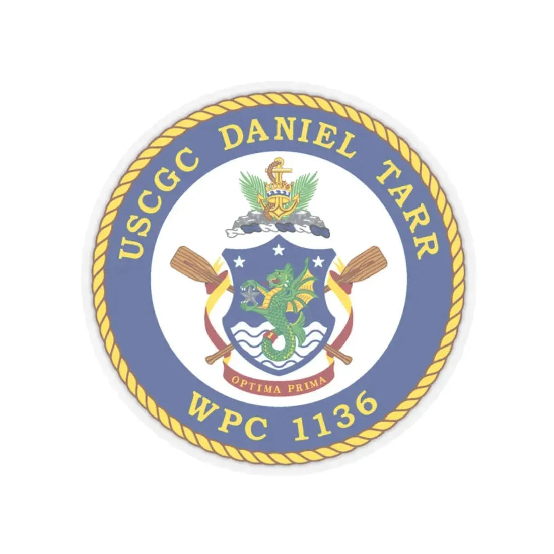 USCGC Daniel Tarr WPC 1136 (U.S. Coast Guard) STICKER Vinyl Kiss-Cut Decal 3 Inch Transparent - The Sticker Space