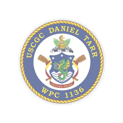 USCGC Daniel Tarr WPC 1136 (U.S. Coast Guard) STICKER Vinyl Kiss-Cut Decal 3 Inch Transparent - The Sticker Space