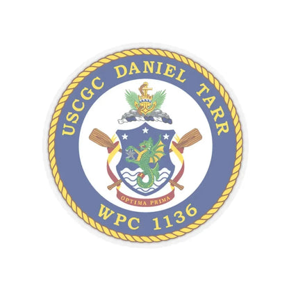 USCGC Daniel Tarr WPC 1136 (U.S. Coast Guard) STICKER Vinyl Kiss-Cut Decal 4 Inch Transparent - The Sticker Space
