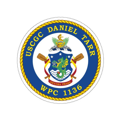 USCGC Daniel Tarr WPC 1136 (U.S. Coast Guard) STICKER Vinyl Kiss-Cut Decal 4 Inch White - The Sticker Space