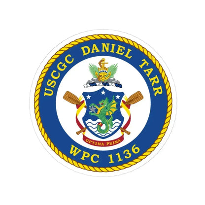 USCGC Daniel Tarr WPC 1136 (U.S. Coast Guard) STICKER Vinyl Kiss-Cut Decal 4 Inch White - The Sticker Space