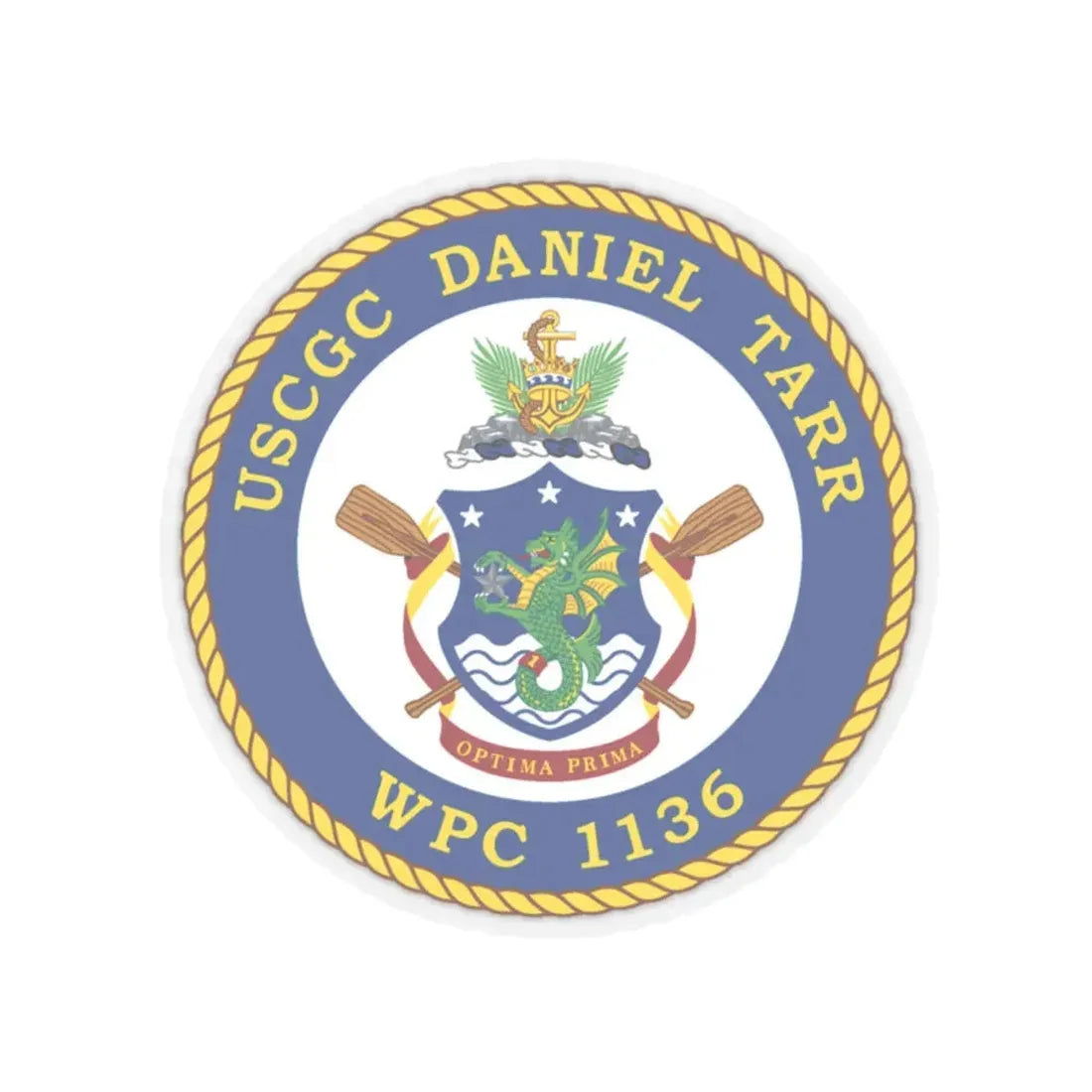 USCGC Daniel Tarr WPC 1136 (U.S. Coast Guard) STICKER Vinyl Kiss-Cut Decal 6 Inch Transparent - The Sticker Space