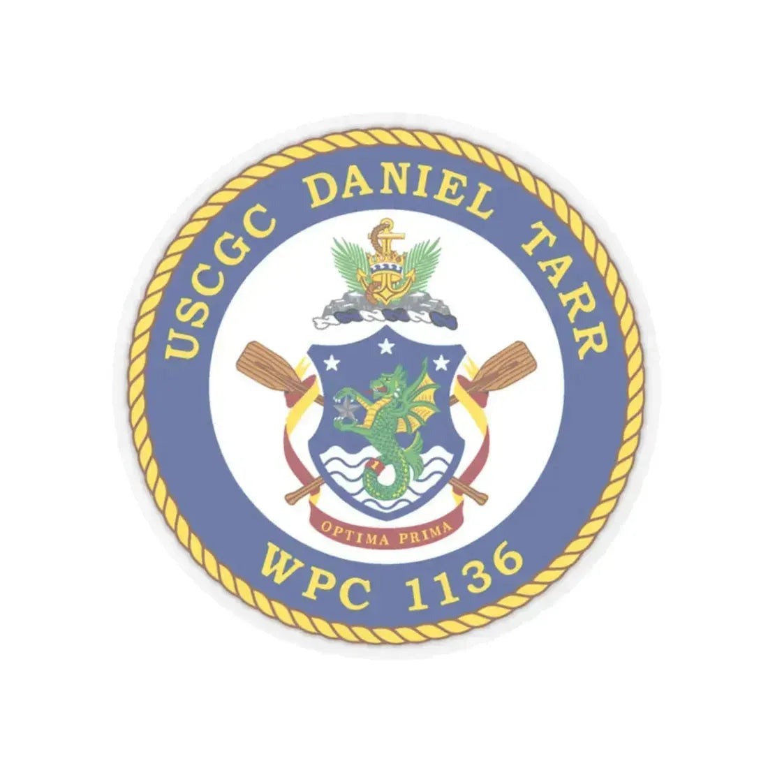 USCGC Daniel Tarr WPC 1136 (U.S. Coast Guard) STICKER Vinyl Kiss-Cut Decal 6 Inch Transparent - The Sticker Space