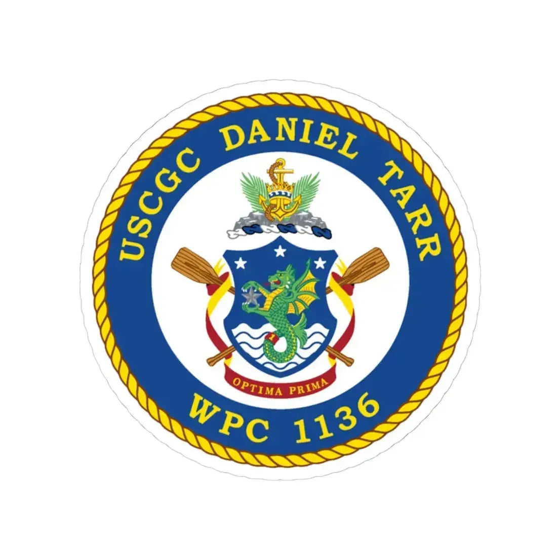 USCGC Daniel Tarr WPC 1136 (U.S. Coast Guard) STICKER Vinyl Kiss-Cut Decal 6 Inch White - The Sticker Space