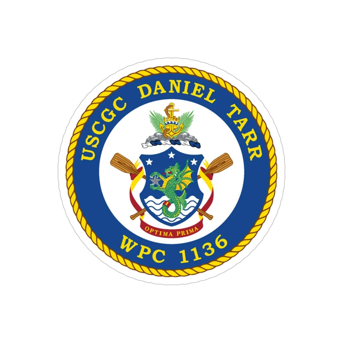 USCGC Daniel Tarr WPC 1136 (U.S. Coast Guard) Transparent STICKER Die-Cut Vinyl Decal 6 Inch - The Sticker Space