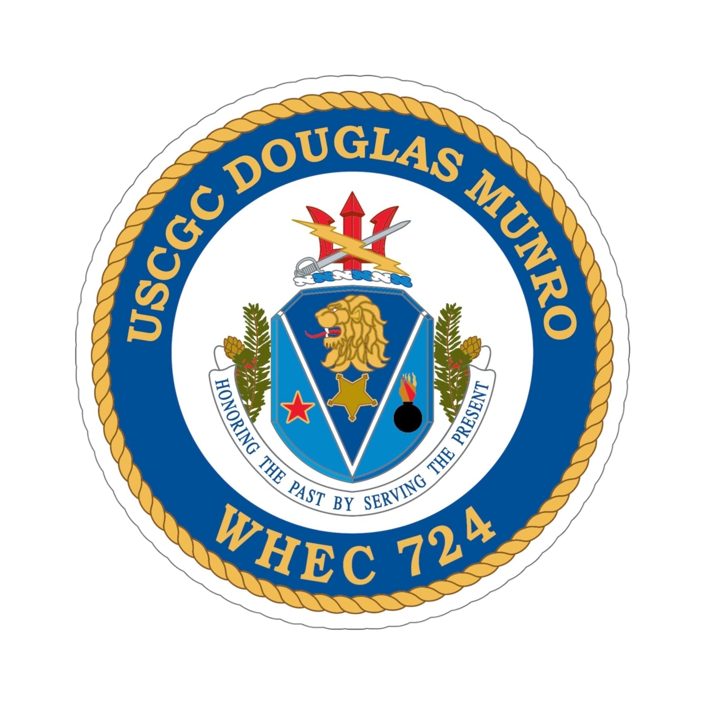 USCGC Douglas Munro (U.S. Coast Guard) STICKER Vinyl Die-Cut Decal-5 Inch-The Sticker Space