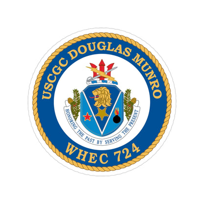 USCGC Douglas Munro (U.S. Coast Guard) Transparent STICKER Die-Cut Vinyl Decal-5 Inch-The Sticker Space