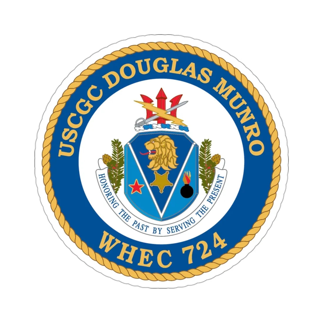 USCGC Douglas Munro (U.S. Coast Guard) STICKER Vinyl Die-Cut Decal 3 Inch - The Sticker Space