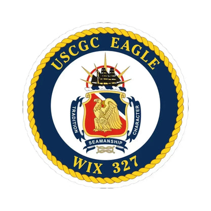 USCGC Eagle WIX 327 (U.S. Coast Guard) STICKER Vinyl Kiss-Cut Decal 3 Inch White - The Sticker Space
