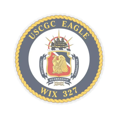 USCGC Eagle WIX 327 (U.S. Coast Guard) STICKER Vinyl Kiss-Cut Decal 6 Inch Transparent - The Sticker Space