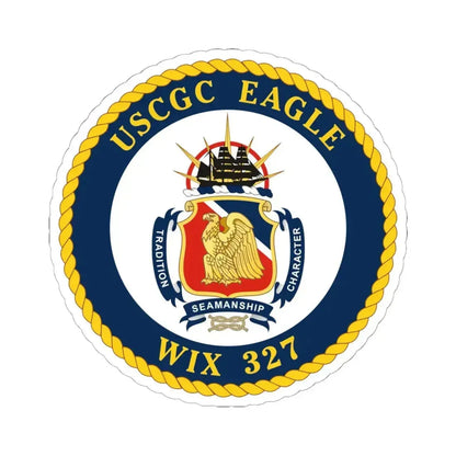 USCGC Eagle WIX 327 (U.S. Coast Guard) STICKER Vinyl Kiss-Cut Decal 6 Inch White - The Sticker Space