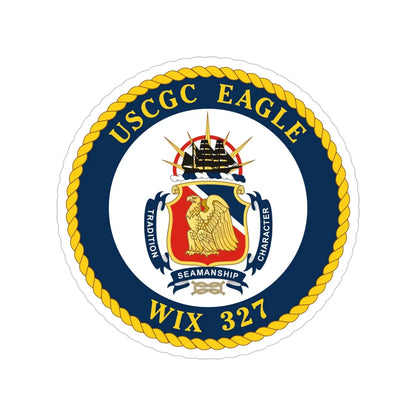 USCGC Eagle WIX 327 (U.S. Coast Guard) Transparent STICKER Die-Cut Vinyl Decal 5 Inch - The Sticker Space