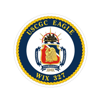 USCGC Eagle WIX 327 (U.S. Coast Guard) Transparent STICKER Die-Cut Vinyl Decal 6 Inch - The Sticker Space