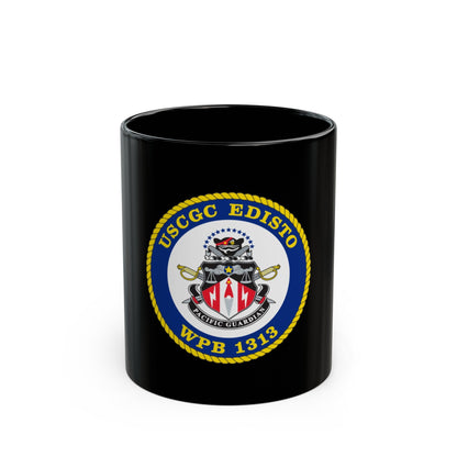 USCGC Edisto WPB 1313 (U.S. Coast Guard) Black Coffee Mug-11oz-The Sticker Space