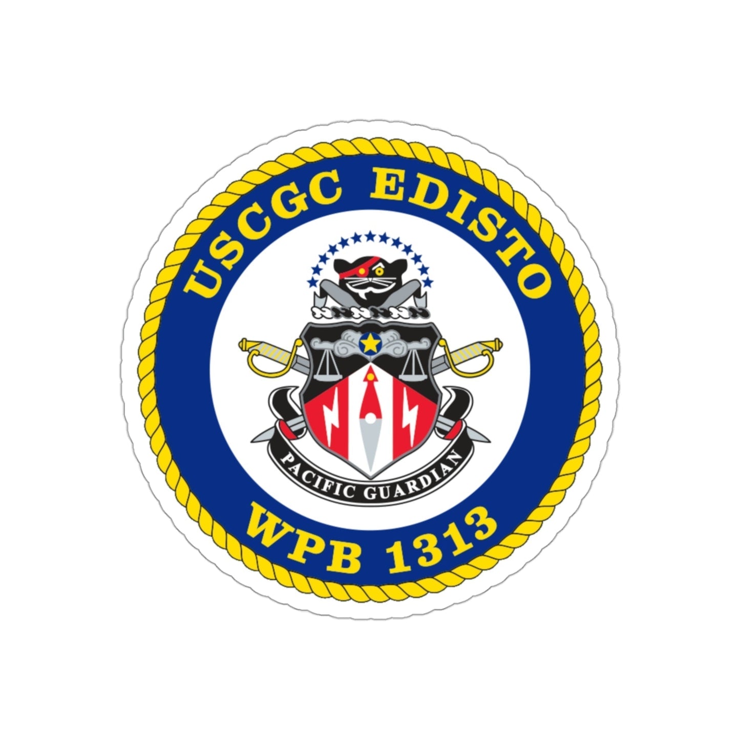 USCGC Edisto WPB 1313 (U.S. Coast Guard) STICKER Vinyl Die-Cut Decal-3 Inch-The Sticker Space