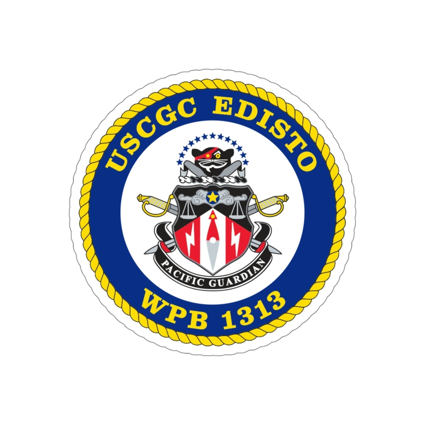 USCGC Edisto WPB 1313 (U.S. Coast Guard) STICKER Vinyl Die-Cut Decal-4 Inch-The Sticker Space