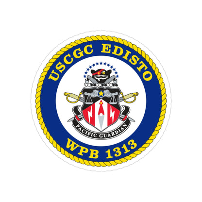 USCGC Edisto WPB 1313 (U.S. Coast Guard) Transparent STICKER Die-Cut Vinyl Decal-3 Inch-The Sticker Space