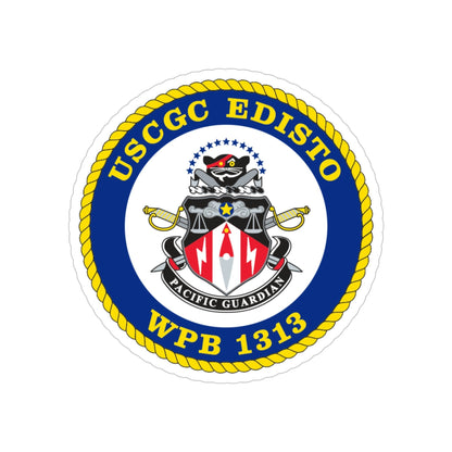 USCGC Edisto WPB 1313 (U.S. Coast Guard) Transparent STICKER Die-Cut Vinyl Decal-5 Inch-The Sticker Space