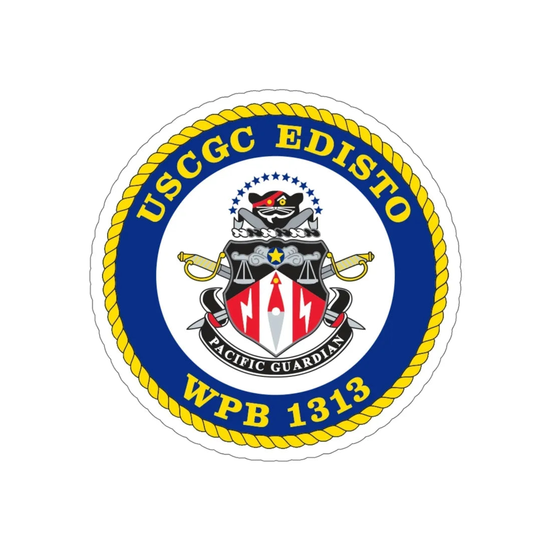 USCGC Edisto WPB 1313 (U.S. Coast Guard) STICKER Vinyl Die-Cut Decal 5 Inch - The Sticker Space