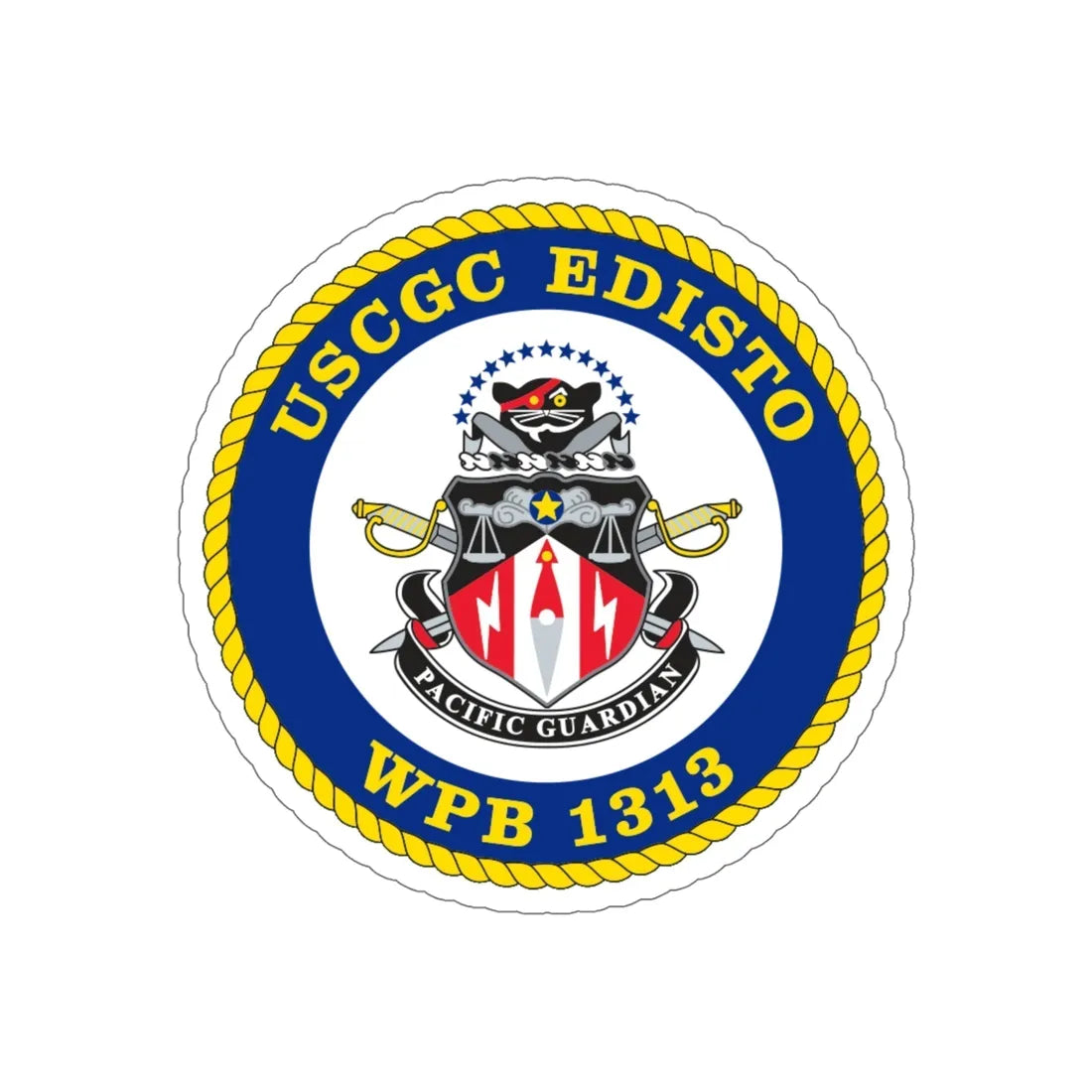 USCGC Edisto WPB 1313 (U.S. Coast Guard) STICKER Vinyl Die-Cut Decal 6 Inch - The Sticker Space