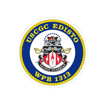 USCGC Edisto WPB 1313 (U.S. Coast Guard) STICKER Vinyl Kiss-Cut Decal 3 Inch White - The Sticker Space