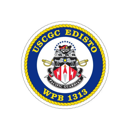 USCGC Edisto WPB 1313 (U.S. Coast Guard) STICKER Vinyl Kiss-Cut Decal 6 Inch White - The Sticker Space