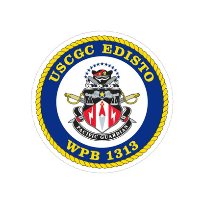 USCGC Edisto WPB 1313 (U.S. Coast Guard) Transparent STICKER Die-Cut Vinyl Decal 4 Inch - The Sticker Space
