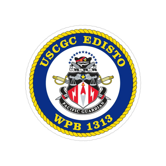 USCGC Edisto WPB 1313 (U.S. Coast Guard) Transparent STICKER Die-Cut Vinyl Decal 6 Inch - The Sticker Space