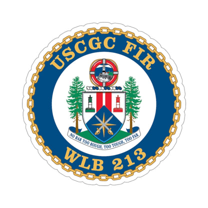 USCGC Fir WLB 213 (U.S. Coast Guard) STICKER Vinyl Die-Cut Decal-5 Inch-The Sticker Space