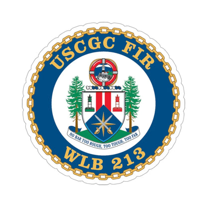 USCGC Fir WLB 213 (U.S. Coast Guard) STICKER Vinyl Die-Cut Decal 3 Inch - The Sticker Space