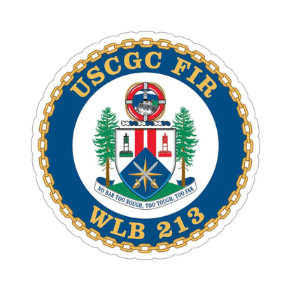 USCGC Fir WLB 213 (U.S. Coast Guard) STICKER Vinyl Die-Cut Decal 4 Inch - The Sticker Space