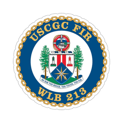 USCGC Fir WLB 213 (U.S. Coast Guard) STICKER Vinyl Die-Cut Decal 5 Inch - The Sticker Space