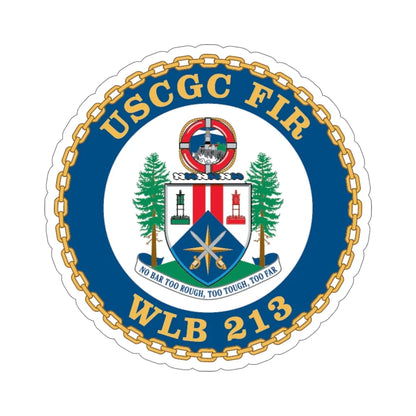 USCGC Fir WLB 213 (U.S. Coast Guard) STICKER Vinyl Die-Cut Decal 6 Inch - The Sticker Space