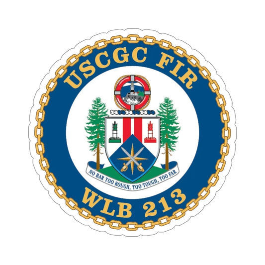 USCGC Fir WLB 213 (U.S. Coast Guard) STICKER Vinyl Die-Cut Decal 6 Inch - The Sticker Space