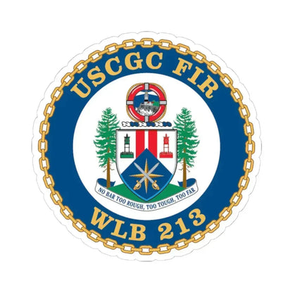 USCGC Fir WLB 213 (U.S. Coast Guard) STICKER Vinyl Kiss-Cut Decal 6 Inch White - The Sticker Space