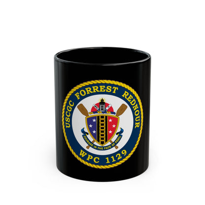 USCGC Forrest Rednour WPC 1129 (U.S. Coast Guard) Black Coffee Mug-11oz-The Sticker Space