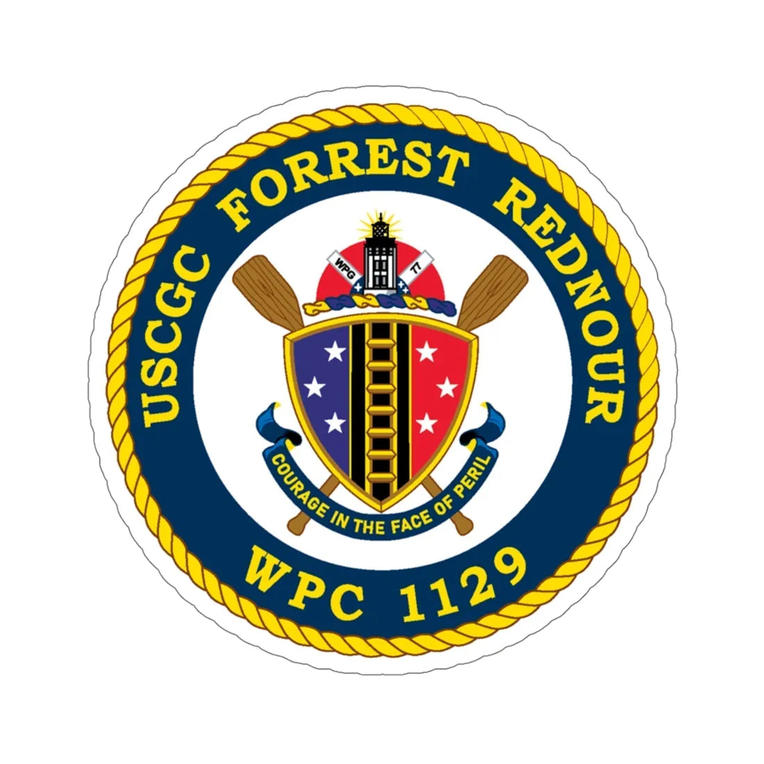 USCGC Forrest Rednour WPC 1129 (U.S. Coast Guard) STICKER Vinyl Die-Cut Decal 5 Inch - The Sticker Space