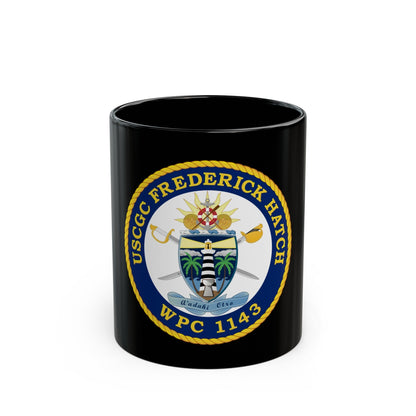 USCGC Frederick Hatch WPC 1143 (U.S. Coast Guard) Black Coffee Mug-11oz-The Sticker Space