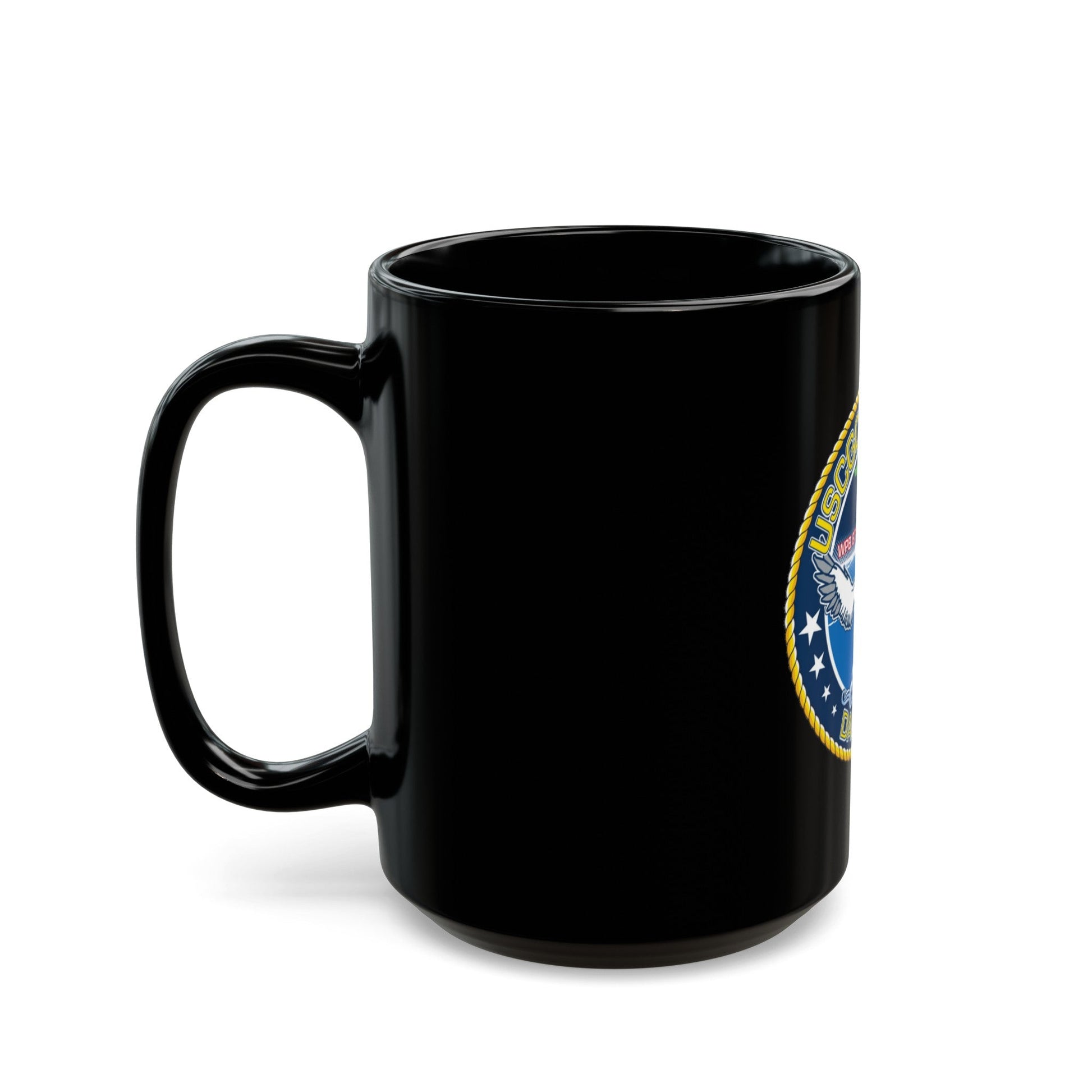 USCGC Gannet Dania FL (U.S. Coast Guard) Black Coffee Mug-The Sticker Space