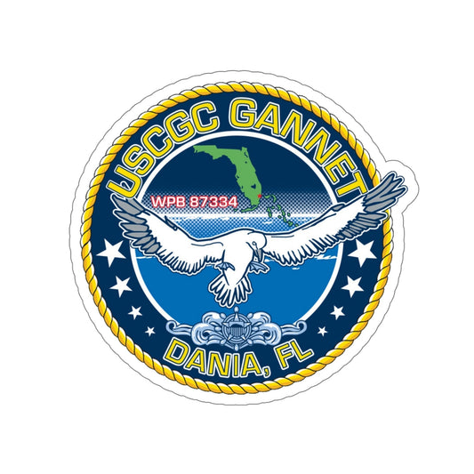 USCGC Gannet Dania FL (U.S. Coast Guard) STICKER Vinyl Die-Cut Decal-6 Inch-The Sticker Space