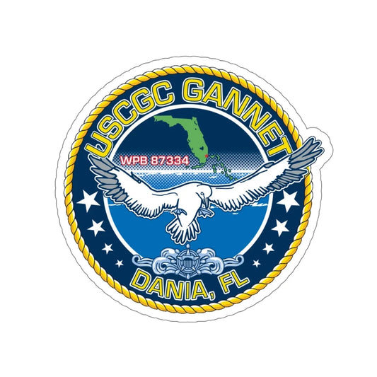 USCGC Gannet Dania FL (U.S. Coast Guard) STICKER Vinyl Die-Cut Decal 6 Inch - The Sticker Space