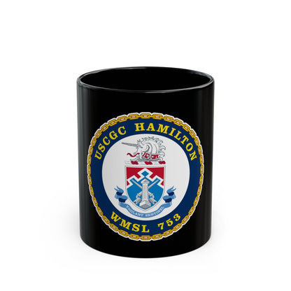 USCGC Hamilton WMSL 753 (U.S. Coast Guard) Black Coffee Mug-11oz-The Sticker Space