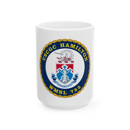 USCGC Hamilton WMSL 753 (U.S. Coast Guard) White Coffee Mug