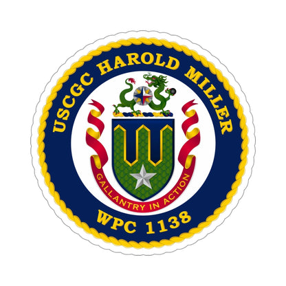 USCGC Harold Miller WPC 1138 (U.S. Coast Guard) STICKER Vinyl Die-Cut Decal-5 Inch-The Sticker Space