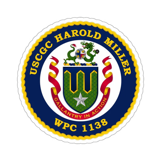 USCGC Harold Miller WPC 1138 (U.S. Coast Guard) STICKER Vinyl Die-Cut Decal 6 Inch - The Sticker Space