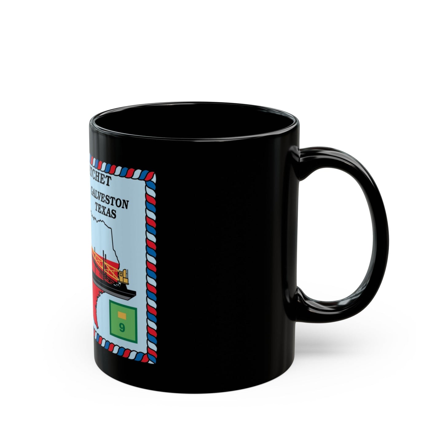 USCGC Hatchet WLIC 75309 (U.S. Coast Guard) Black Coffee Mug-The Sticker Space